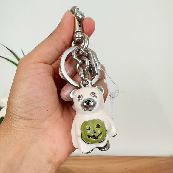 NWT Coach Halloween Ghost Bear Bag‎ Charm - Picture 3 of 6